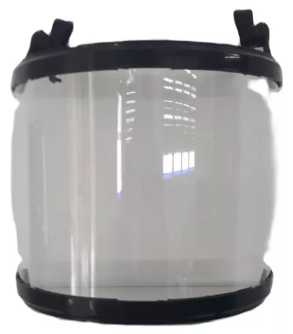 Protector facial incoloro c/cubregarganta (Fravida)