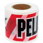 Cinta Lamina rojo/blanco 80mm x 200mts