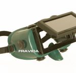 Antiparra PVC latina visor rebatible verde (Fravida)