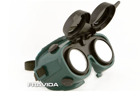 Antiparra PVC SP visor rebatible 2 oculares (Fravida)