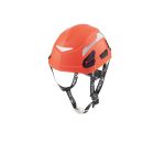 Casco ANDES S/V Naranja Fluo TEXTIL Cremallera (Libus)