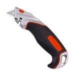 Cutter multiuso de aleacion de alumnio y grip - hoja trapezoidal-18mm (BIASSONI)