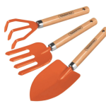 Kit p/Jardin 3 Pz, m/Madera (Tramontina)