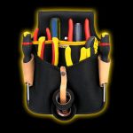 Electricista Grande (alicate-destornillador-buscapolo-cinta) (Klokan)