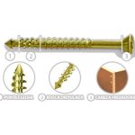 TEL CUT ESTUCHE 4 X 45 Dorado (Est x 200)