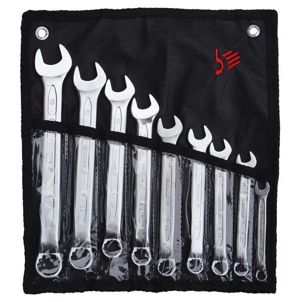 Set de 9 llaves combinadas - Pulgadas (1/4, 5/16, 3/8, 7/16, 1/2, 9/16, 5/8, 11/16, 3/4)
