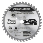 Disco para sierra circular 7.1/4" (185mm) 40 dientes (Black+Decker)