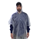 Poncho para lluvia de PVC TRANSPARENTE